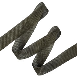 Окантовочная лента-бейка, цвет Тёмно-Серый 22мм (на отрез)  в Грозном