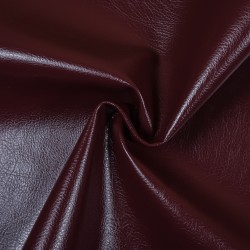 Ткань Дерматин (Кожзам) для мебели, цвет Бордовый (на отрез)  в Грозном