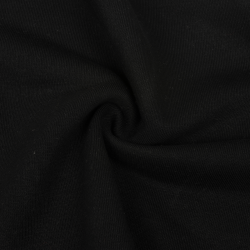 Ткань Футер 3-х нитка, Петля, цвет Черный (на отрез)  в Грозном
