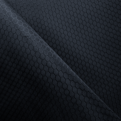 Ткань Оксфорд 300D PU Рип-Стоп СОТЫ, цвет Черный (на отрез)  в Грозном