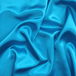 *Ткань Атлас-сатин, цвет Голубой (на отрез)  в Грозном