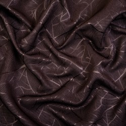 Ткань Блэкаут для штор &quot;Ледовое тиснение цвет Темно-Коричневый&quot; (на отрез)  в Грозном