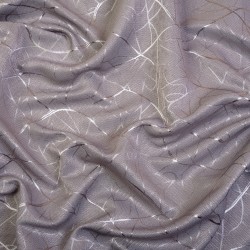 Ткань Блэкаут для штор светозатемняющая 75% &quot;Ледовое тиснение  Серый&quot;   в Грозном