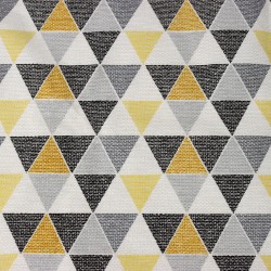 Интерьерная ткань Дак (DUCK), принт &quot;Малые Треугольники&quot; (на отрез)  в Грозном