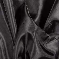 Ткань подкладочная Таффета 190Т, цвет Черный (на отрез)  в Грозном