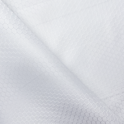 Ткань Оксфорд 300D PU Рип-Стоп СОТЫ, цвет Белый (на отрез)  в Грозном