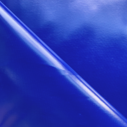Ткань ПВХ 450 гр/м2, Синий (Ширина 160см), на отрез  в Грозном