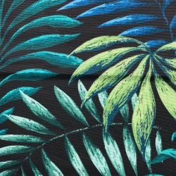 Интерьерная ткань Дак (DUCK), принт &quot;Тропические листья&quot; (на отрез)  в Грозном