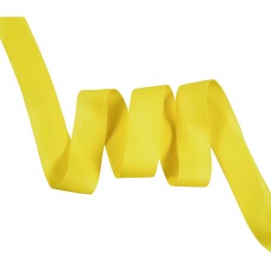 Окантовочная лента-бейка, цвет Жёлтый 22мм (на отрез)  в Грозном